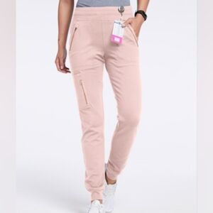 Women's Rose Trim 10-Pocket Jogger Scrubs, XXS Petite